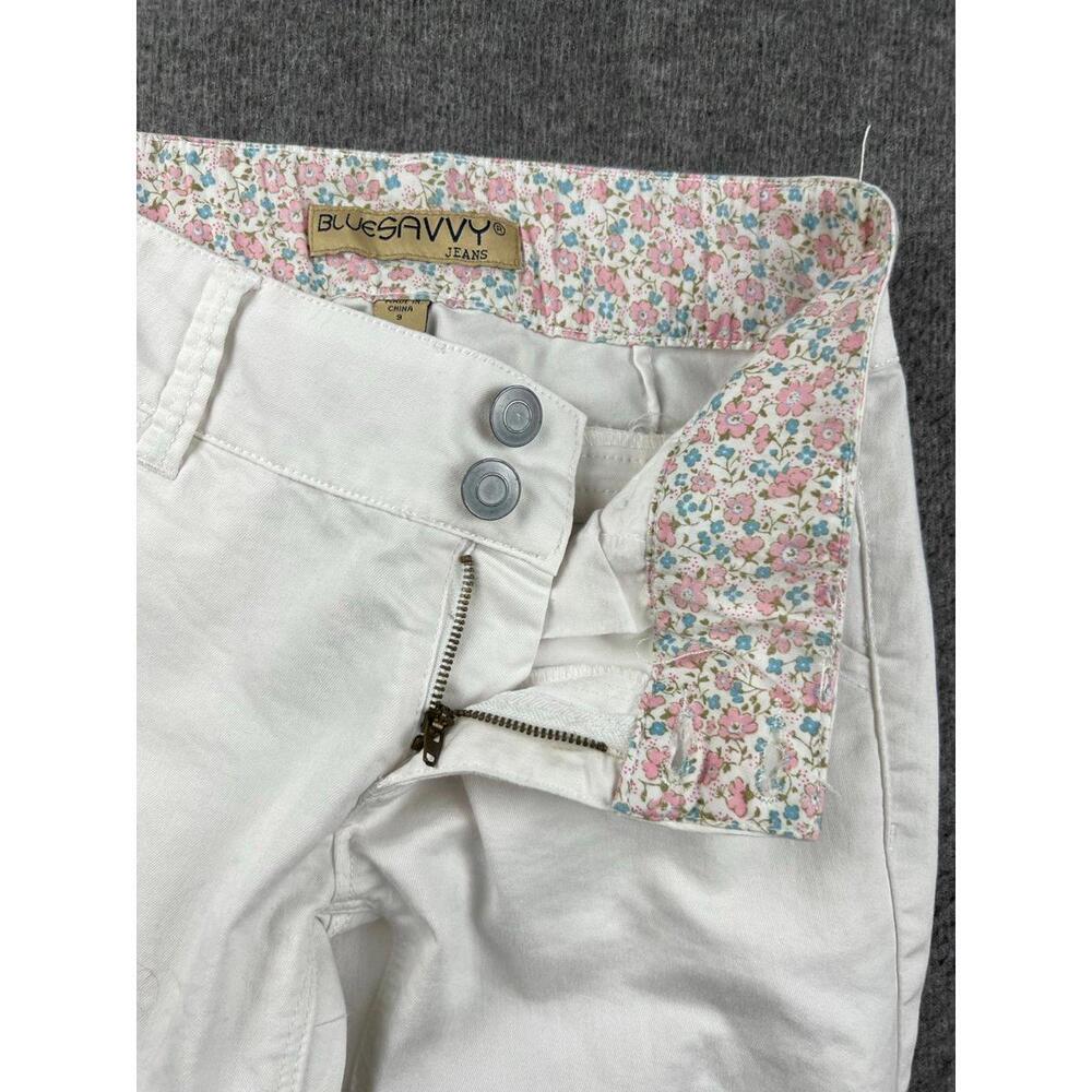 Blue Savvy Women's White Jeans Size‎ 9 - Picture 2 of 10